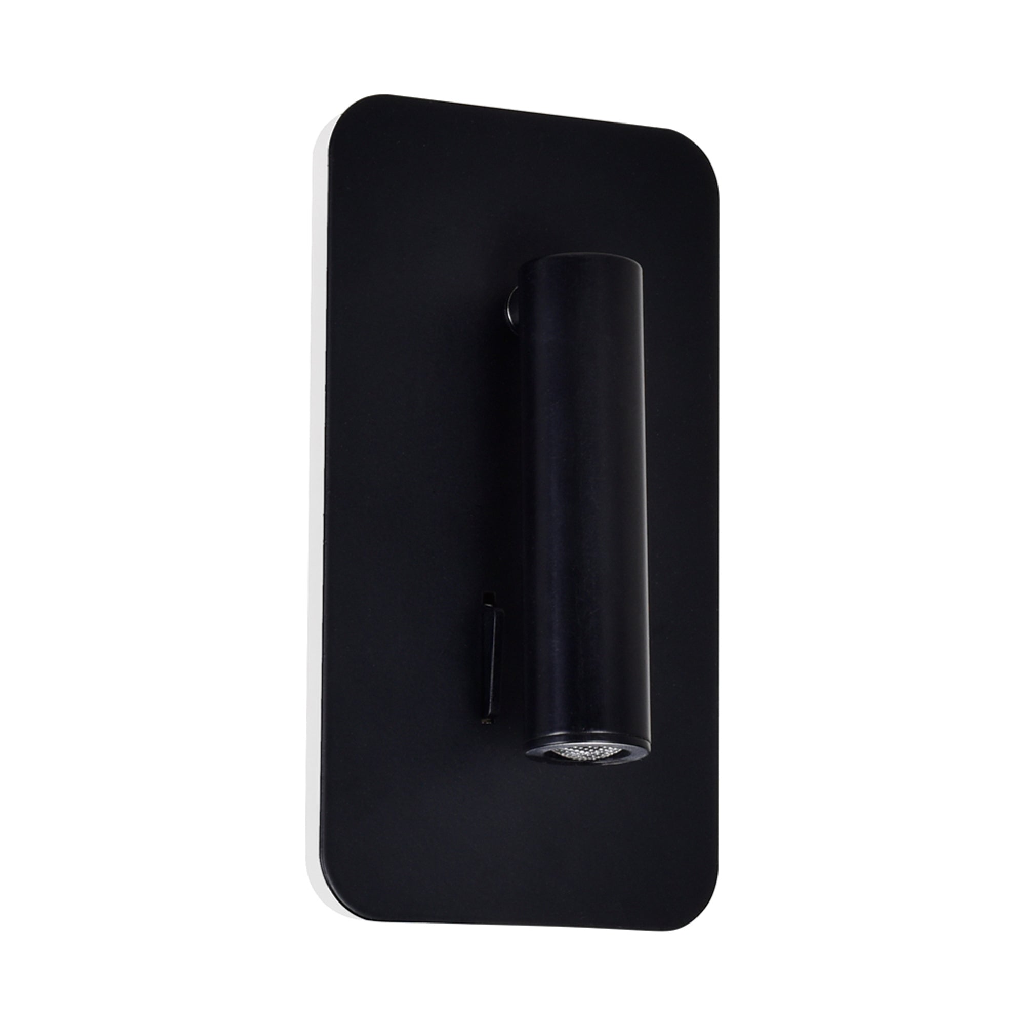 Private I Integrated LED Adjustable Rectangular Matte Black Wall Sconce
