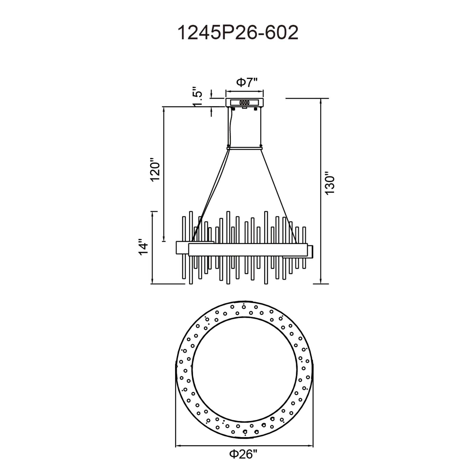Millipede Integrated LED 26in Satin Gold Chandelier