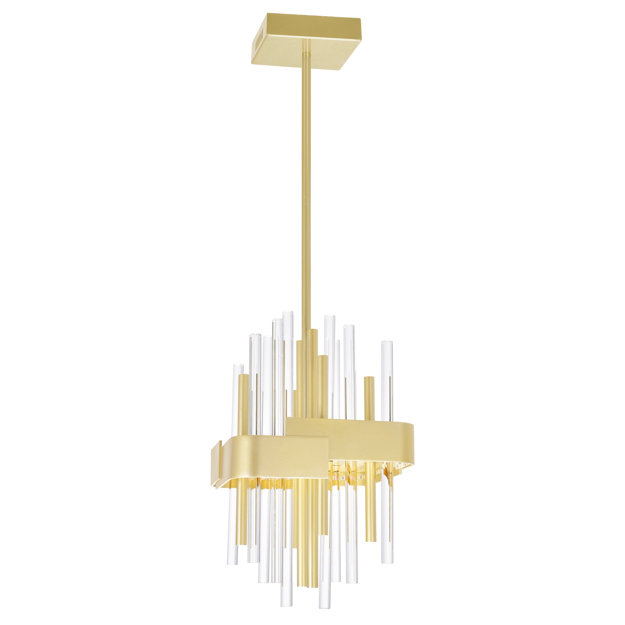 Millipede Integrated LED Satin Gold Mini Pendant