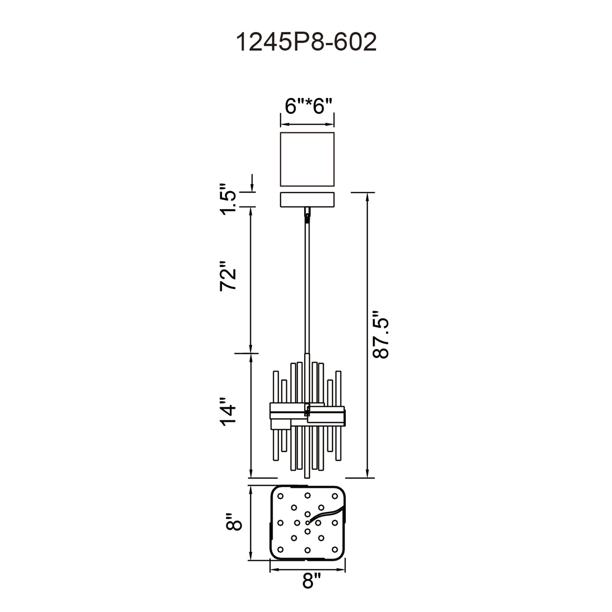 Millipede Integrated LED Satin Gold Mini Pendant