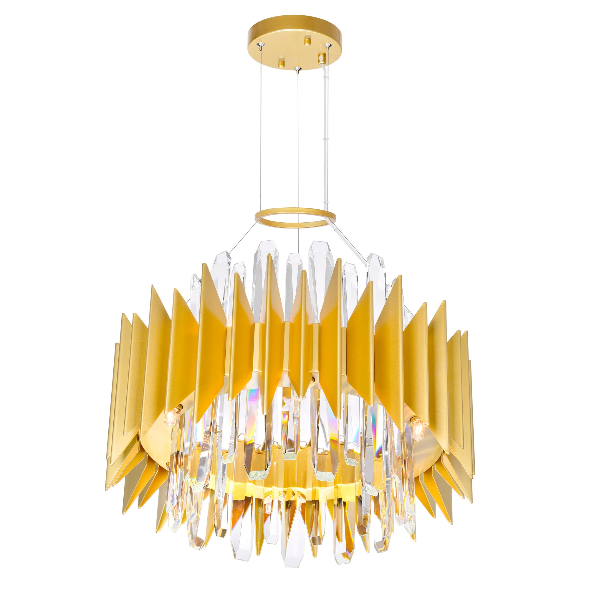 Cityscape 12 Light 20in Satin Gold Chandelier