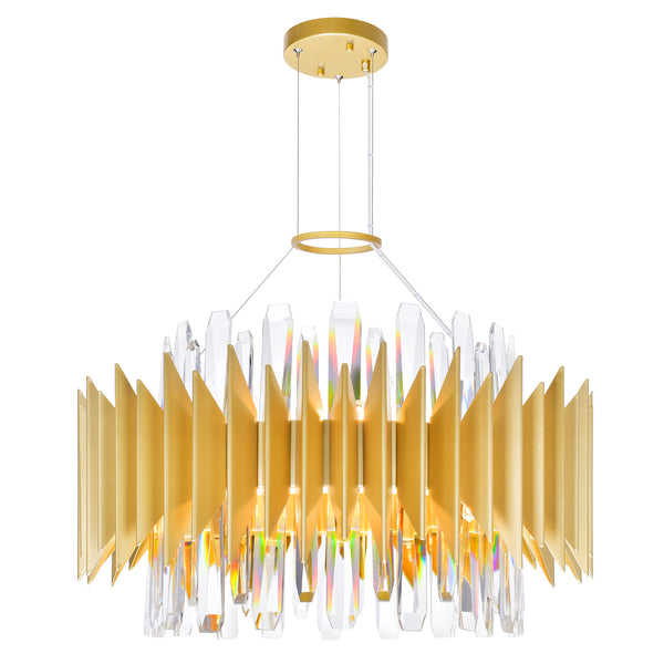 Cityscape 12 Light 20in Satin Gold Chandelier