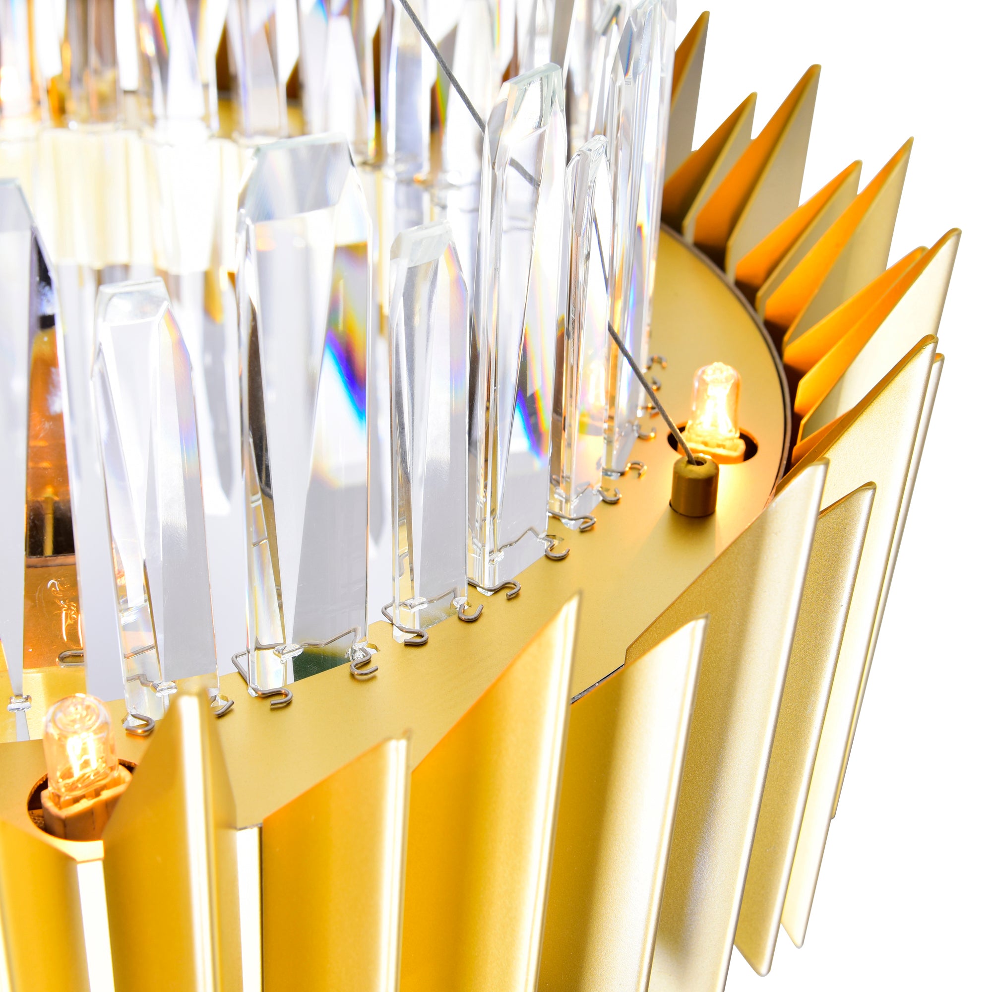 Cityscape 18 Light 28in Satin Gold Chandelier