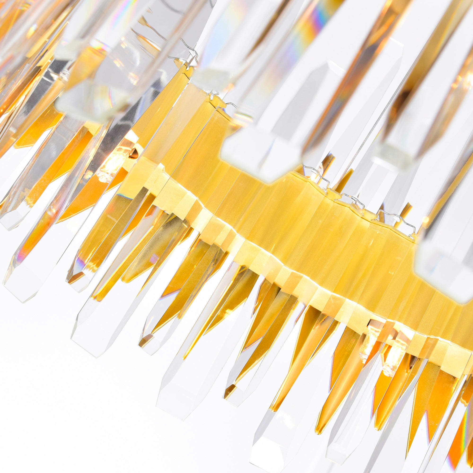 Cityscape 20 Light 39in Satin Gold Chandelier