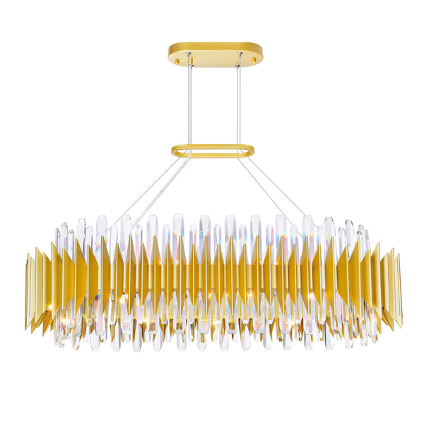 Cityscape 20 Light 39in Satin Gold Chandelier