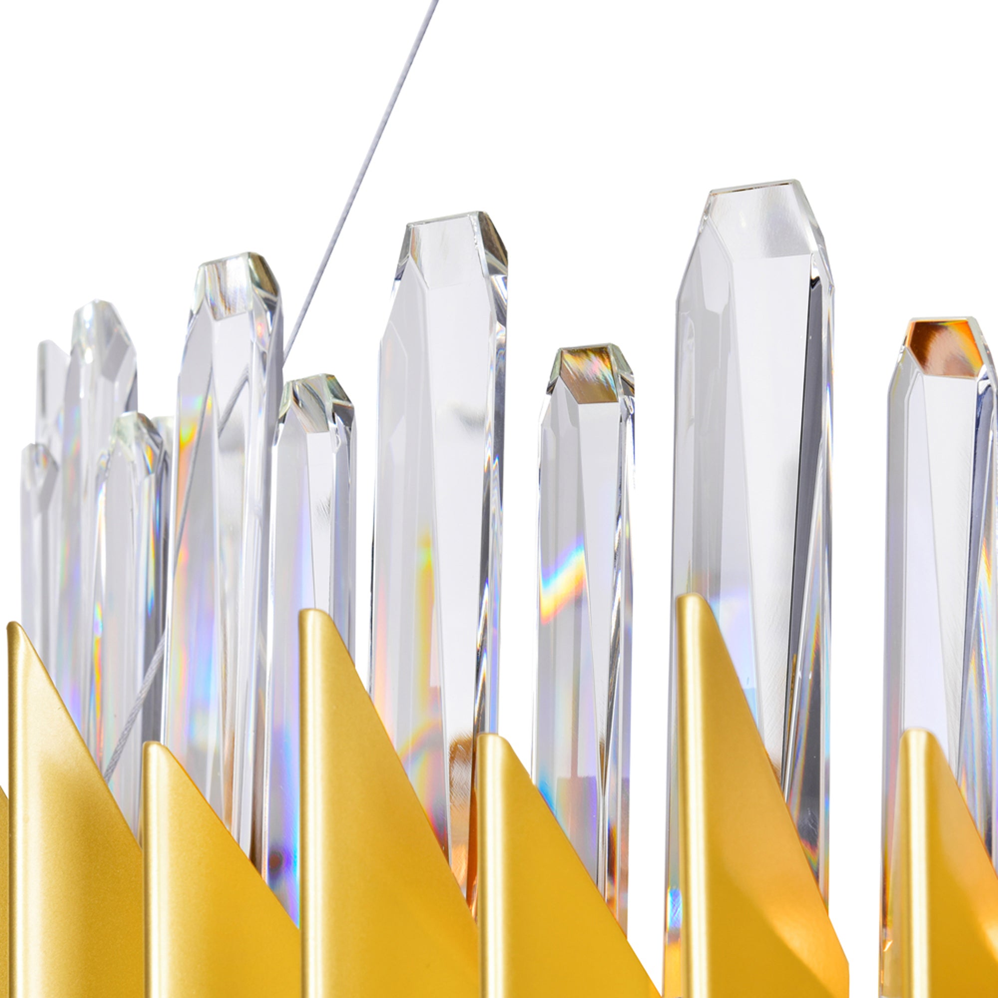 Cityscape 24 Light 39in Satin Gold Chandelier