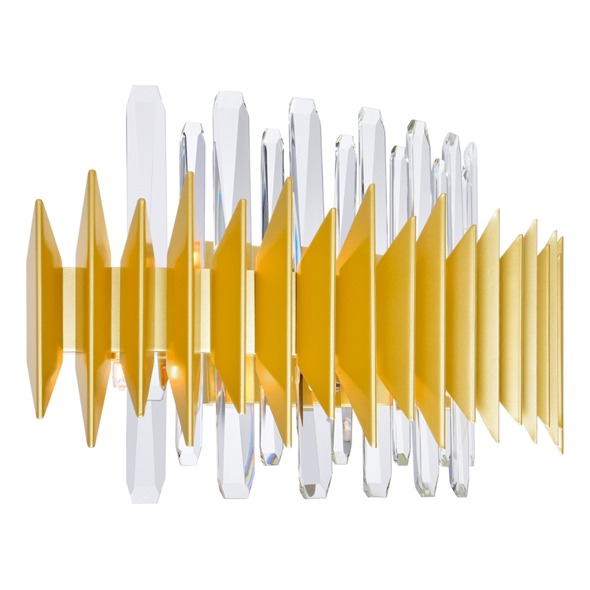 Cityscape 7 Light 24in Satin Gold Wall Sconce