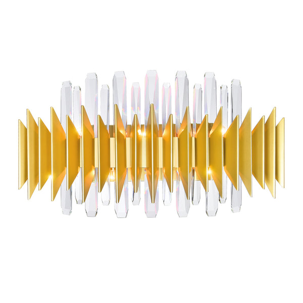 Cityscape 7 Light 24in Satin Gold Wall Sconce