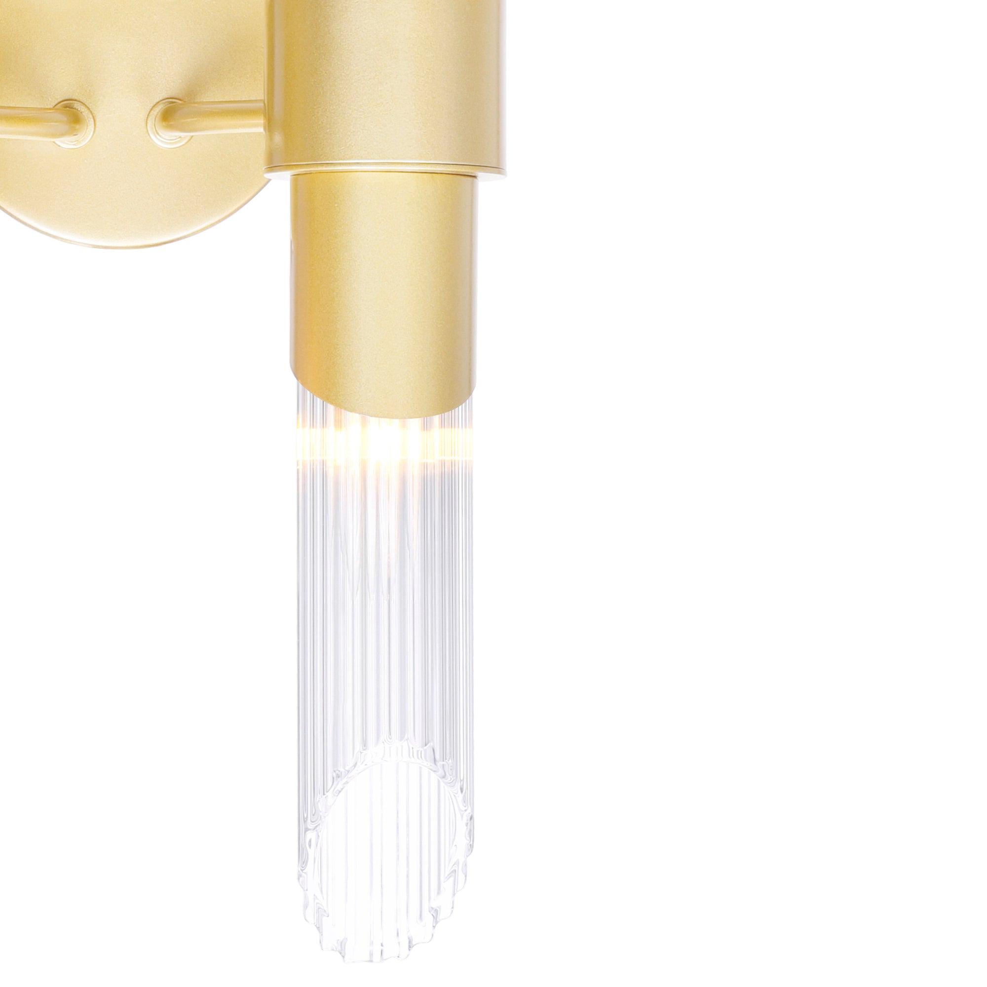 Croissant 4 Light Wall Sconce With Satin Gold Finish