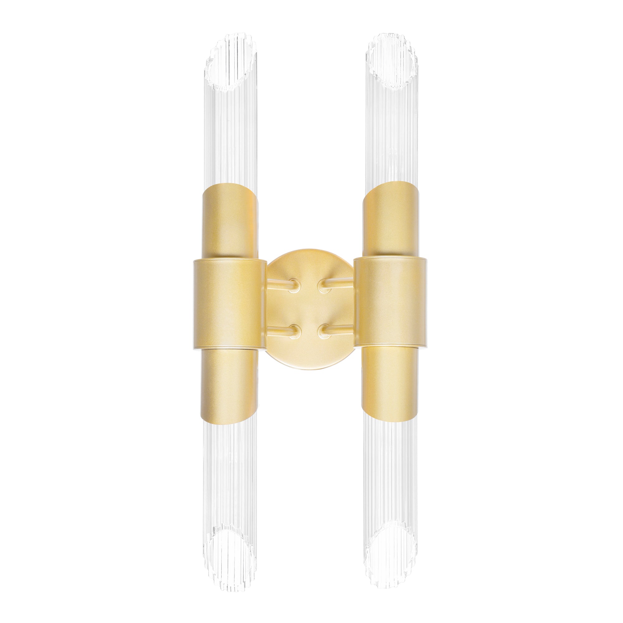 Croissant 4 Light Wall Sconce With Satin Gold Finish