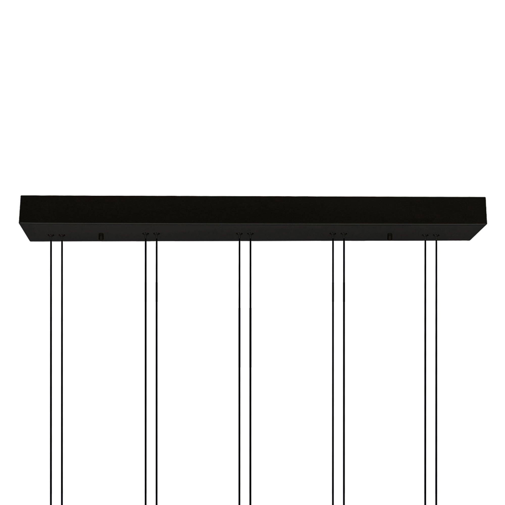 Hoops Integrated LED 23in 5 Ring Black Chandelier