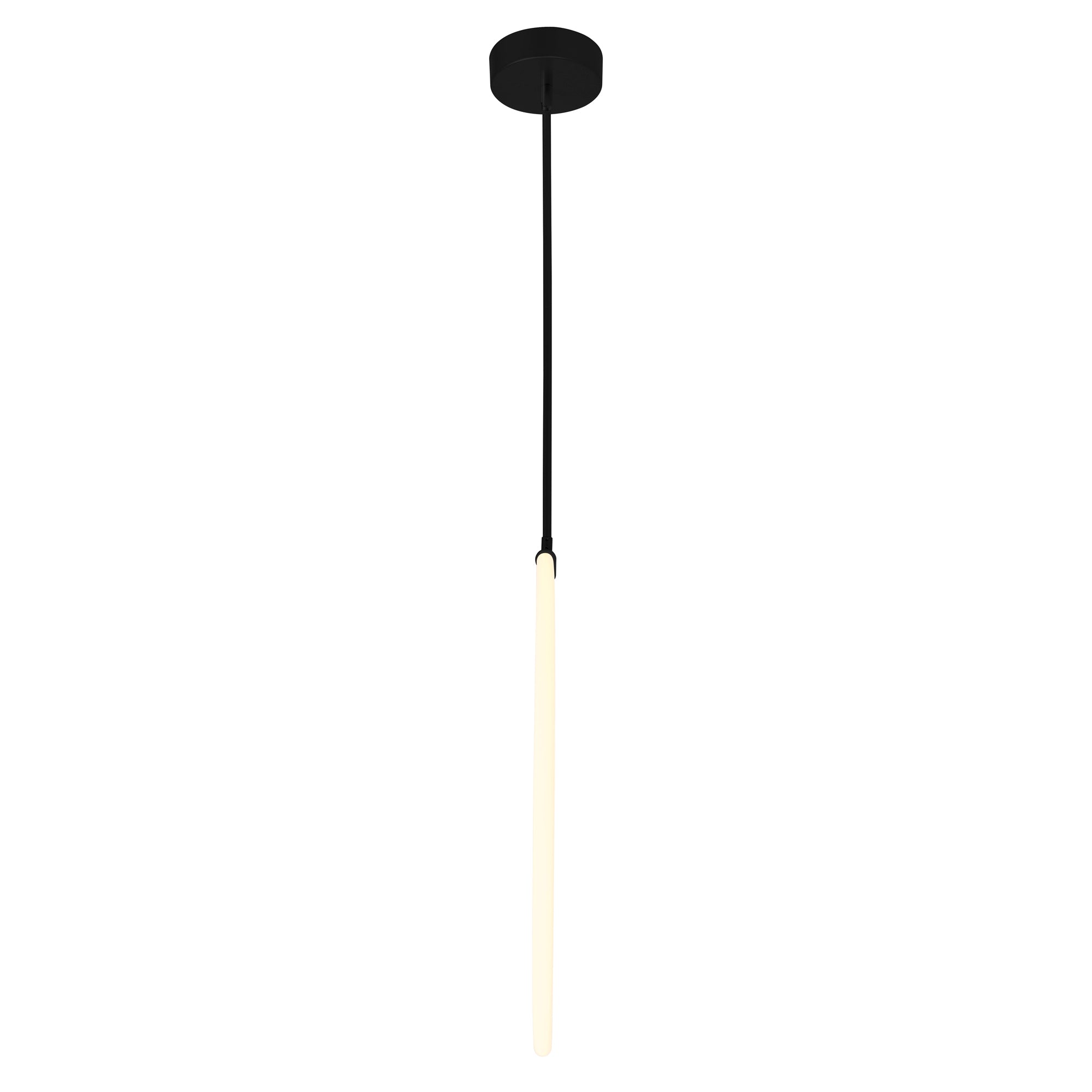 Hoops Integrated LED 24in Black Chandelier