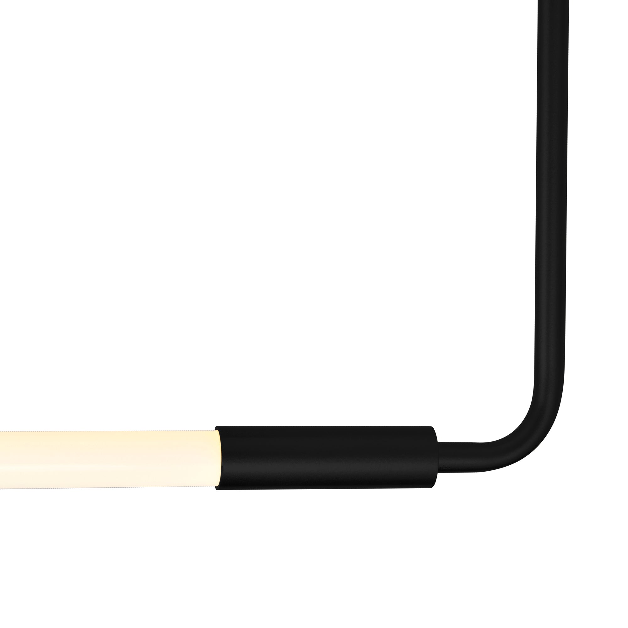 Hoops Integrated LED Geometric Black Chandelier