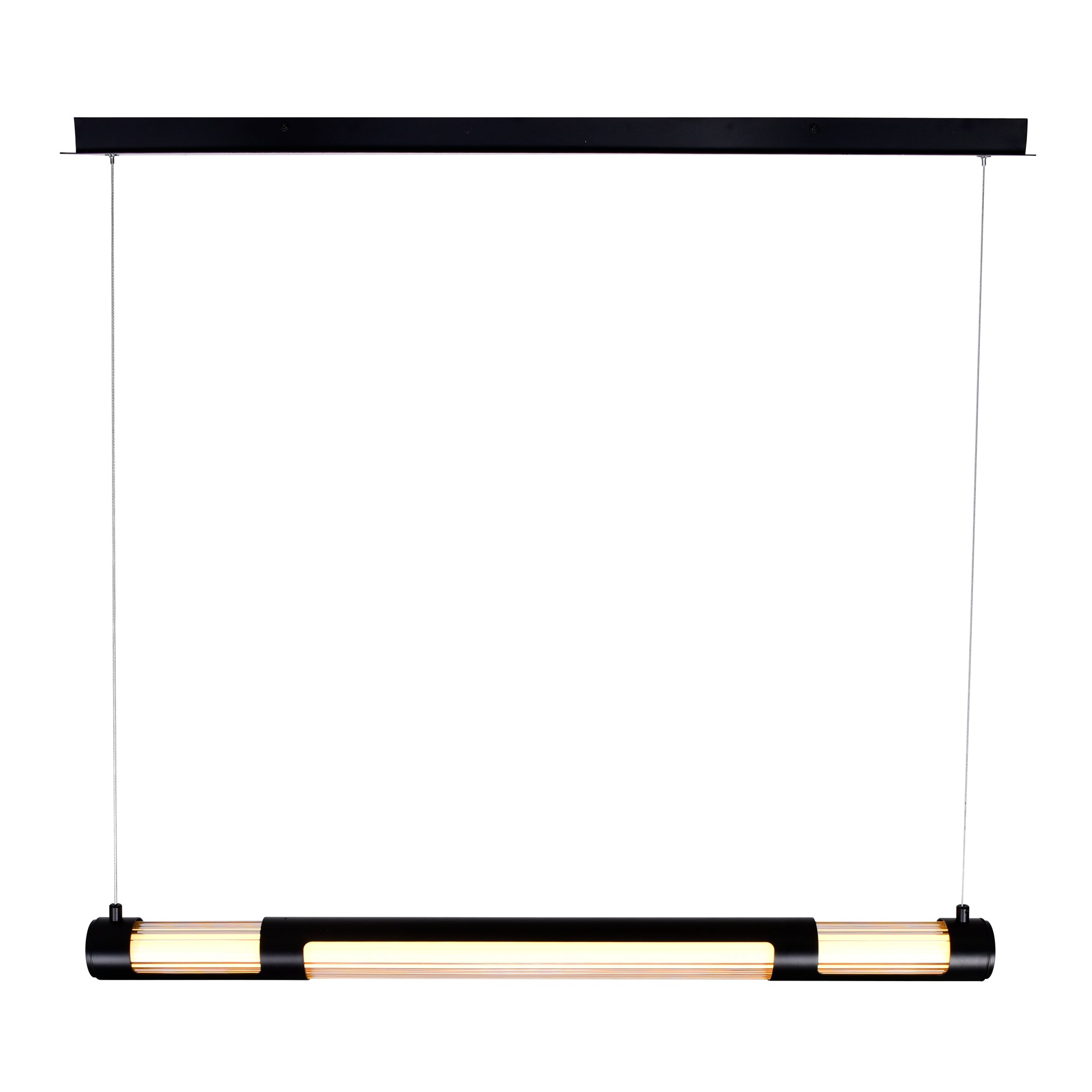 Neva Integrated LED 36in Black Chandelier