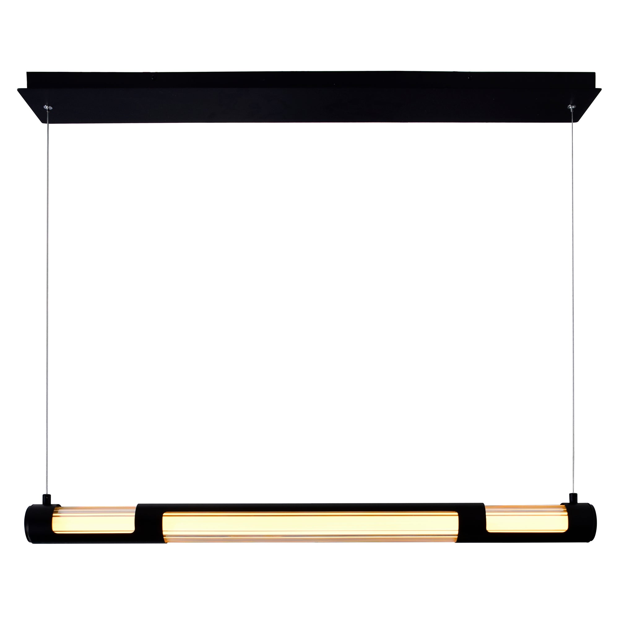 Neva Integrated LED 36in Black Chandelier