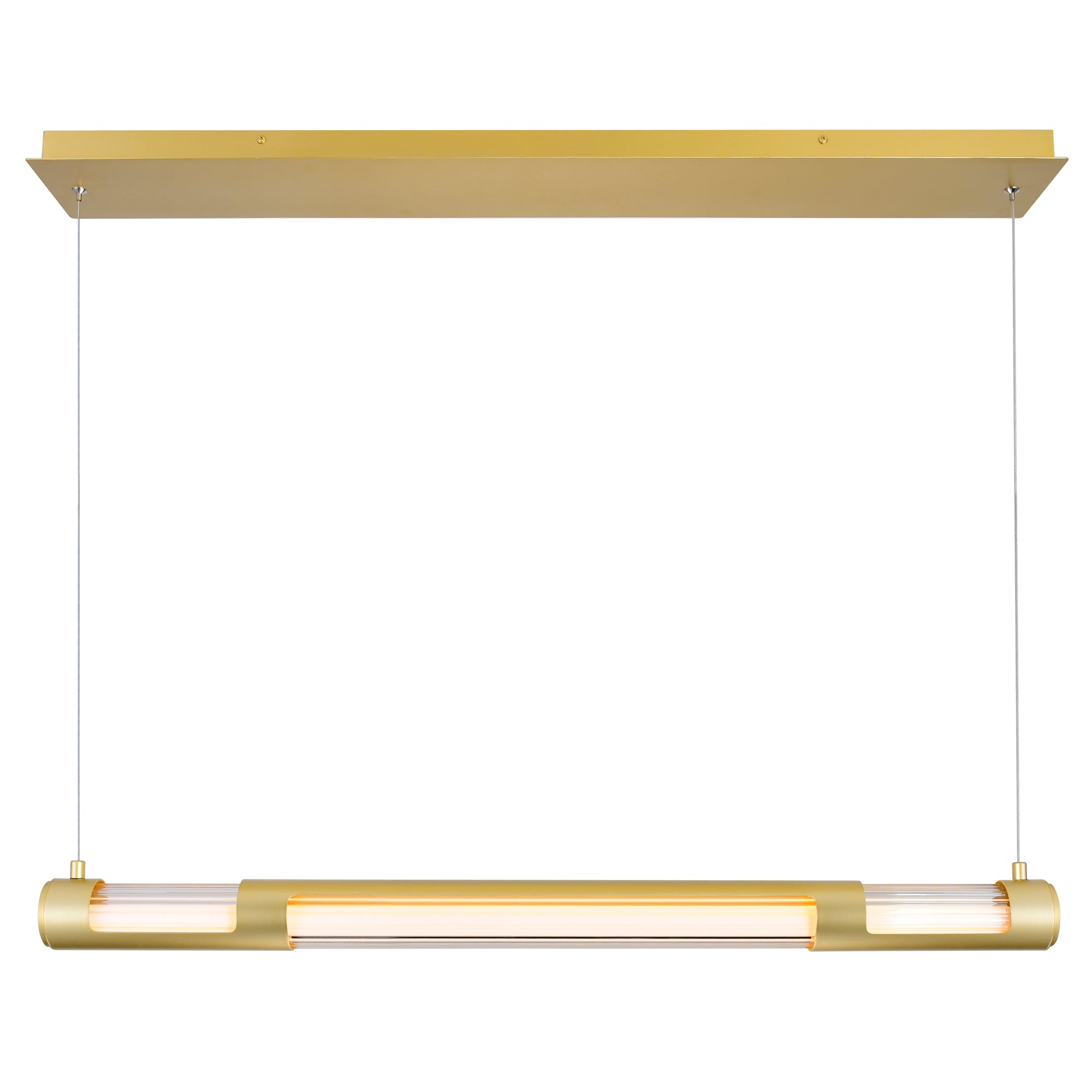 Neva Integrated LED 36in Satin Gold Chandelier