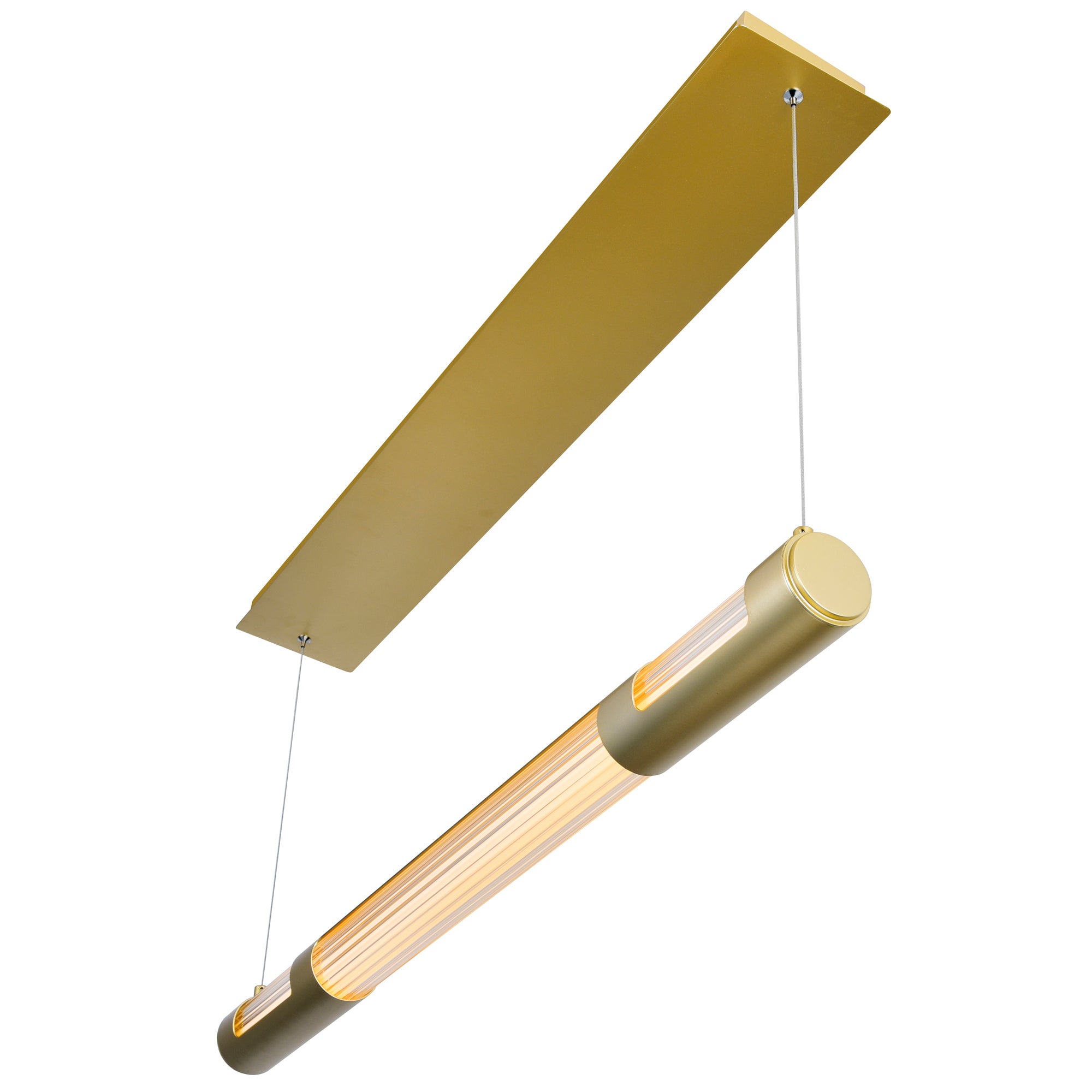 Neva Integrated LED 36in Satin Gold Chandelier