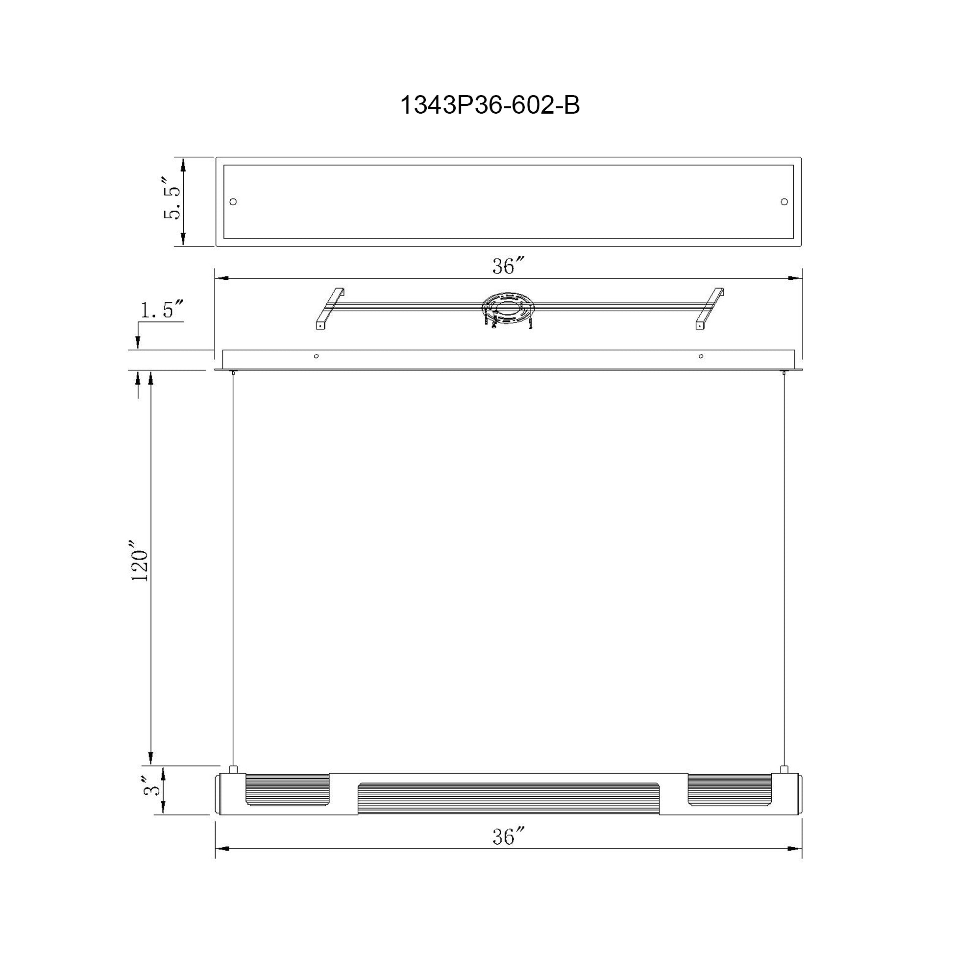 Neva Integrated LED 36in Satin Gold Chandelier