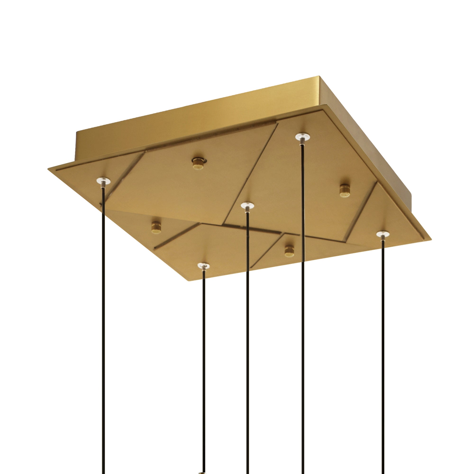 Valira Integrated LED 12in Brass Mini Pendant with Handcrafted Glass