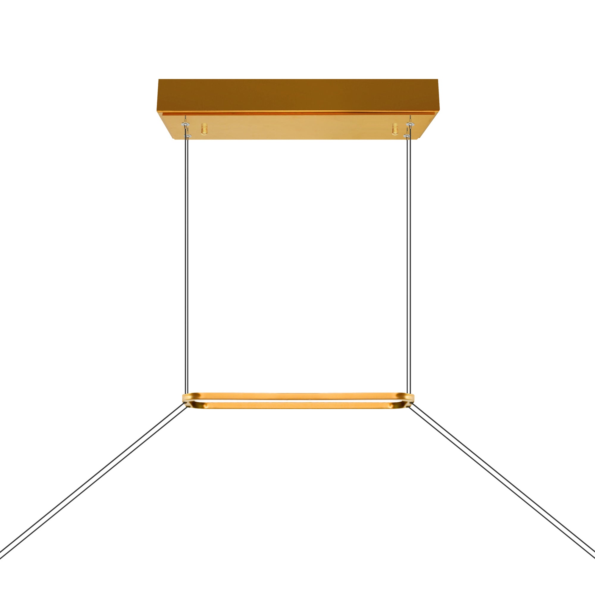 Himalayas Integrated LED 62in Brass Chandelier with Handcrafted Glass