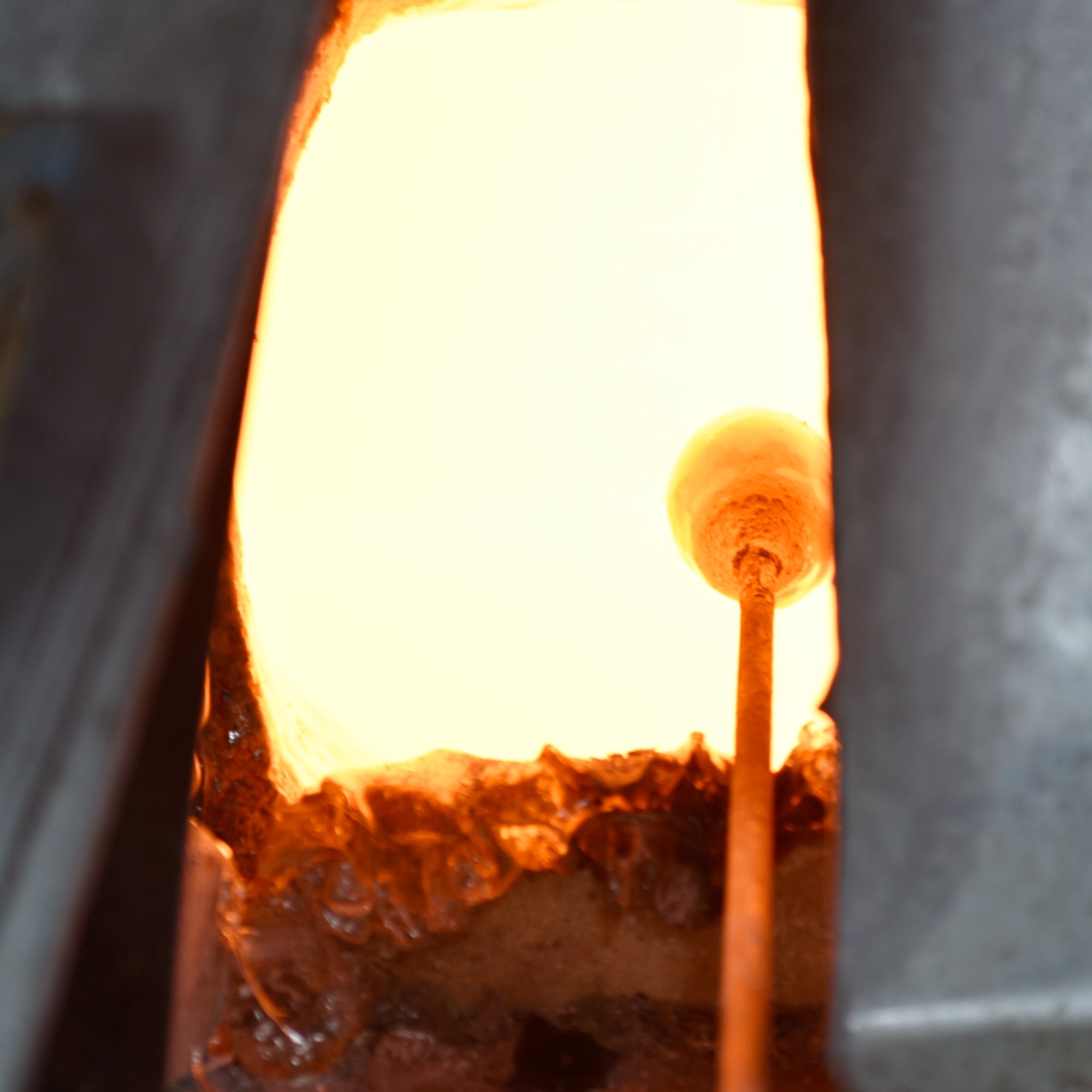 Himalayas Integrated LED 26in Brass Vanity Light with Handcrafted Glass