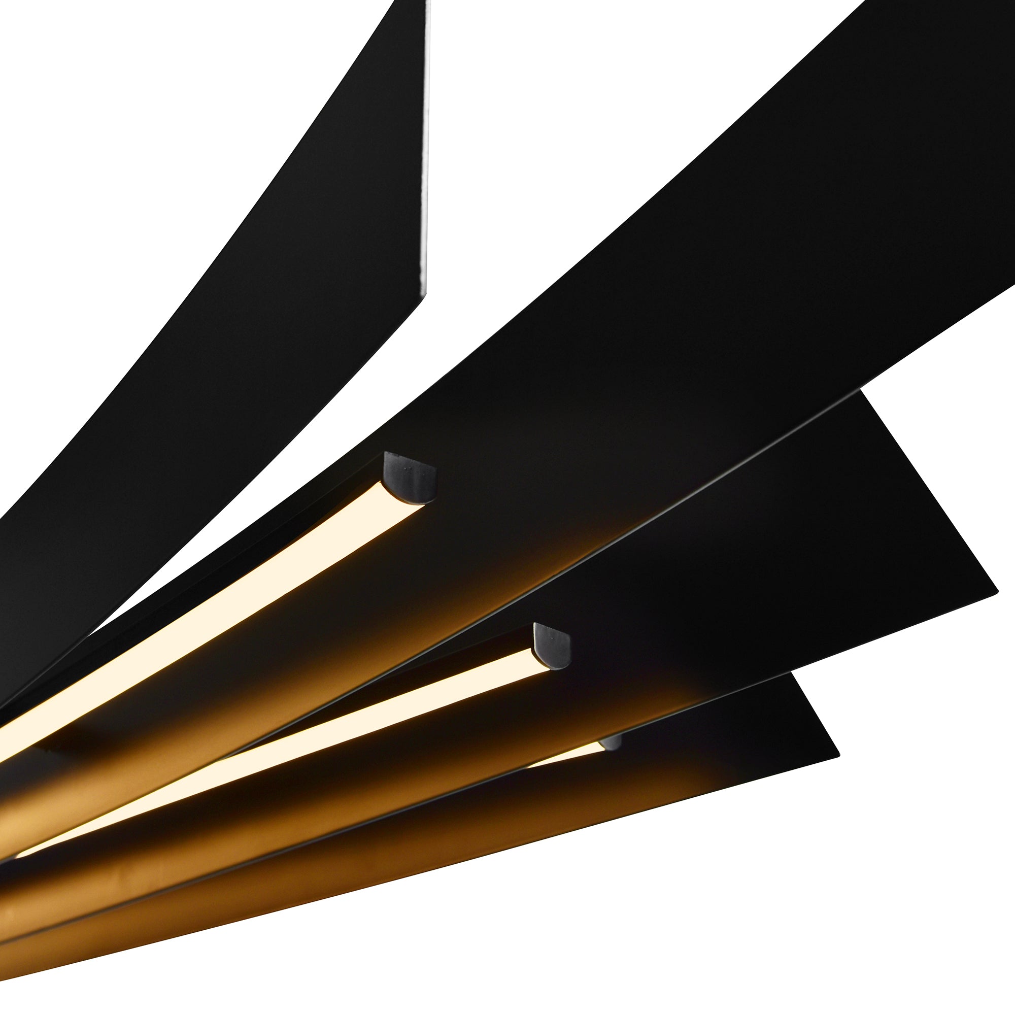 Candora Integrated LED 50in Black Chandelier - CWI Lighting