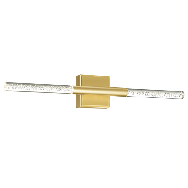 Dragonswatch Integrated LED 26in Satin Gold Vanity Light