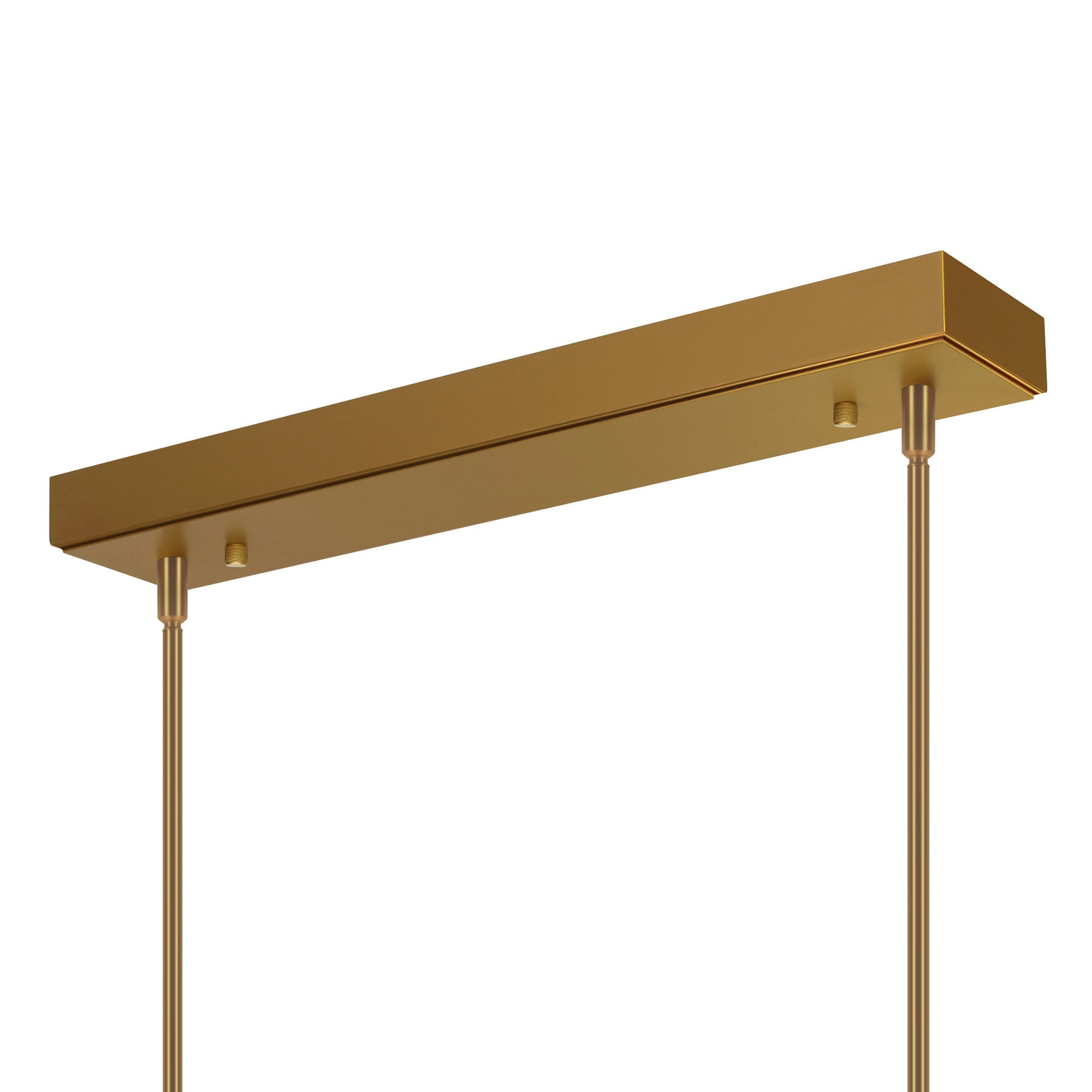 Arcus Integrated LED 50in Brass Chandelier with Handcrafted Glass