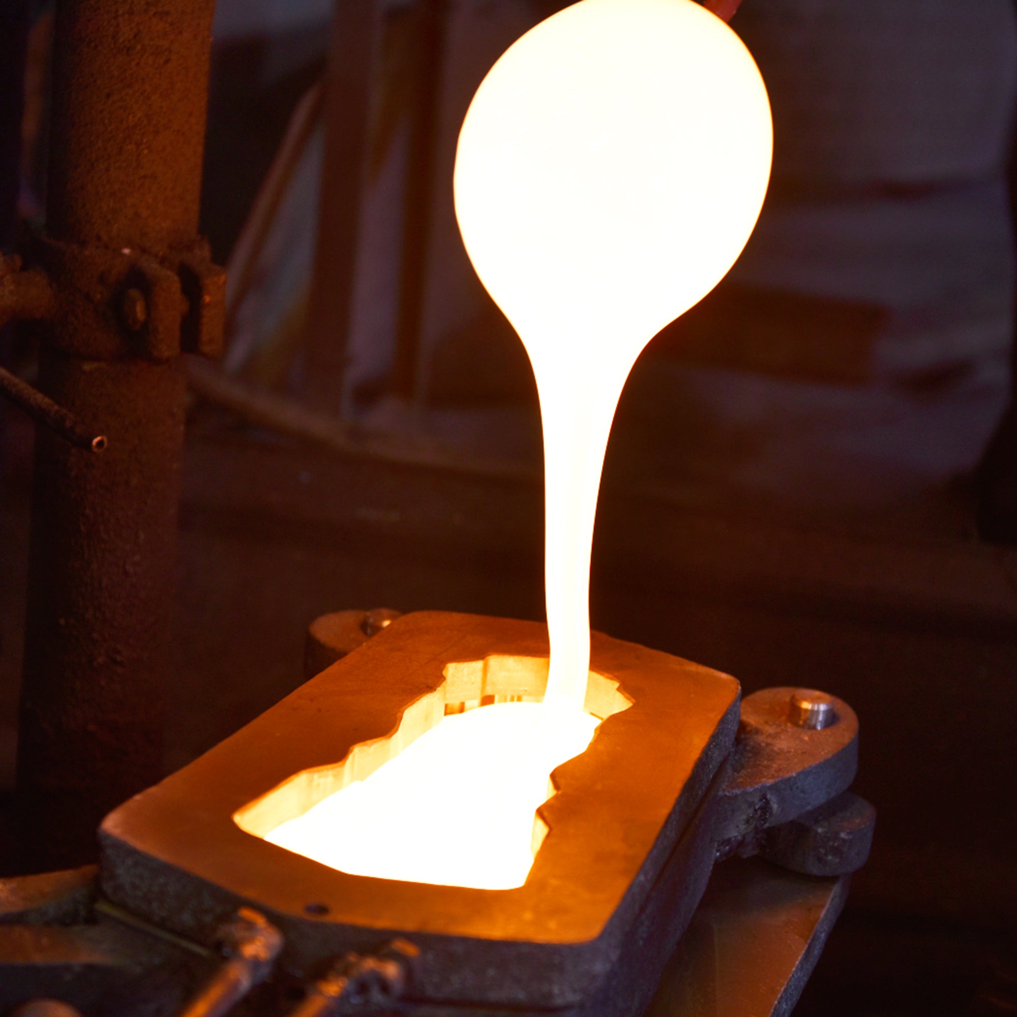 Arcus Integrated LED 70in Brass Chandelier with Handcrafted Glass