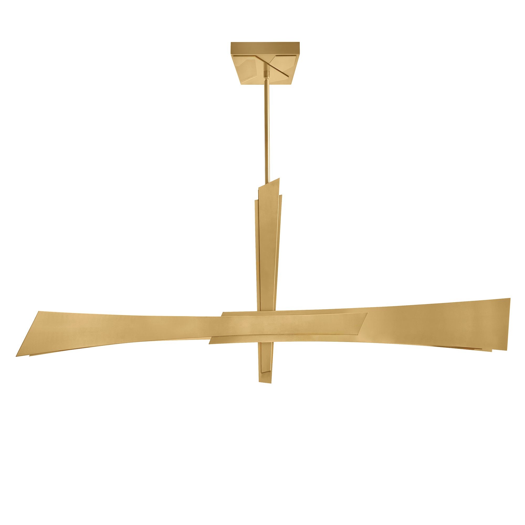 Solara Integrated LED 50in Brass Chandelier