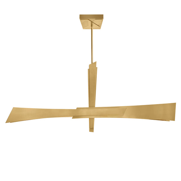 Solara Integrated LED 50in Brass Chandelier