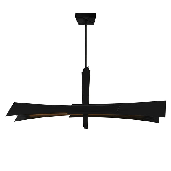 Solara Integrated LED 72in Black Chandelier