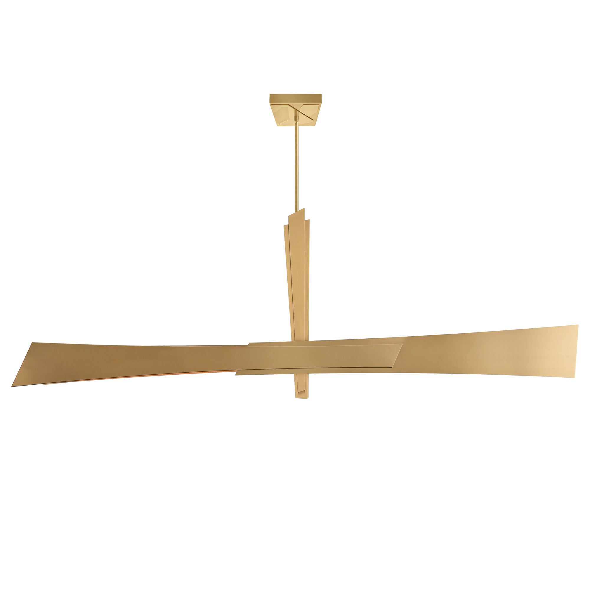 Solara Integrated LED 72in Brass Chandelier
