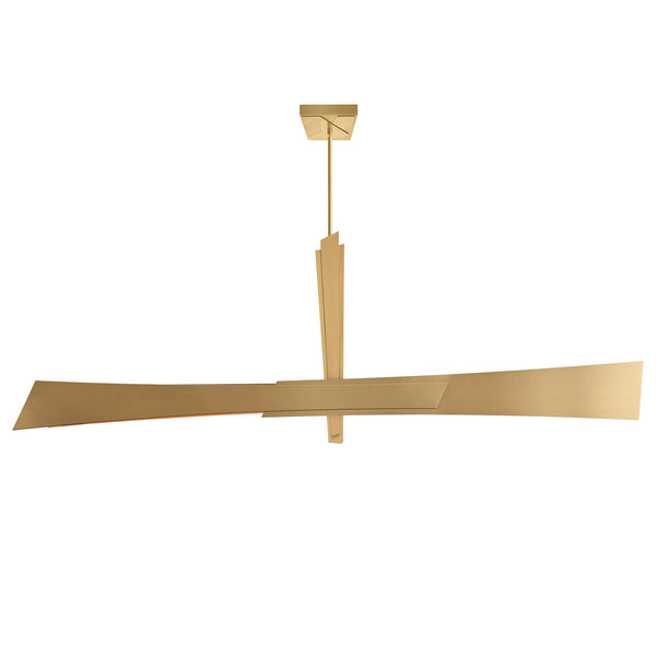 Solara Integrated LED 72in Brass Chandelier