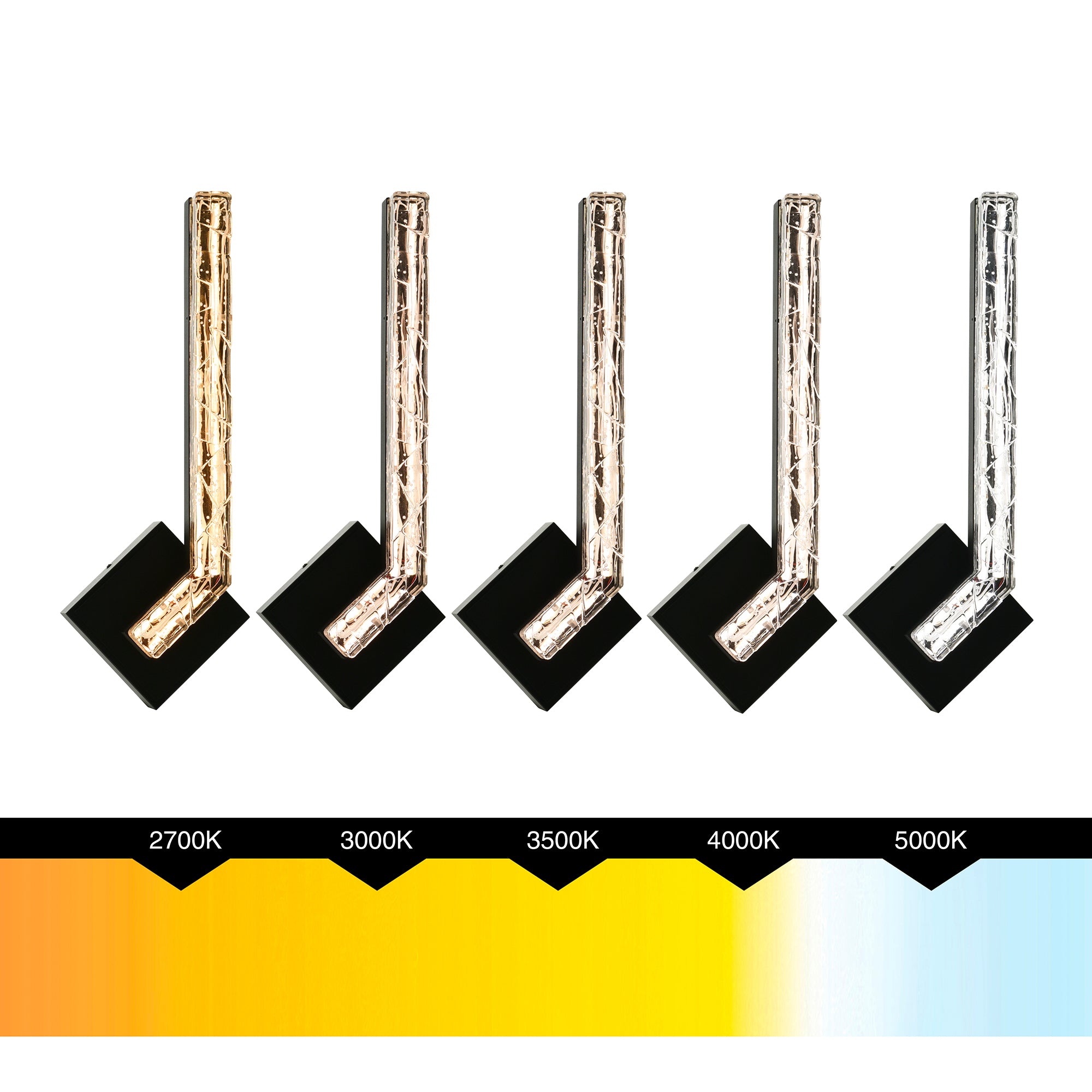 Contour Integrated LED 19in Sand Black Indoor-Outdoor Wall Light with Handcrafted Glass