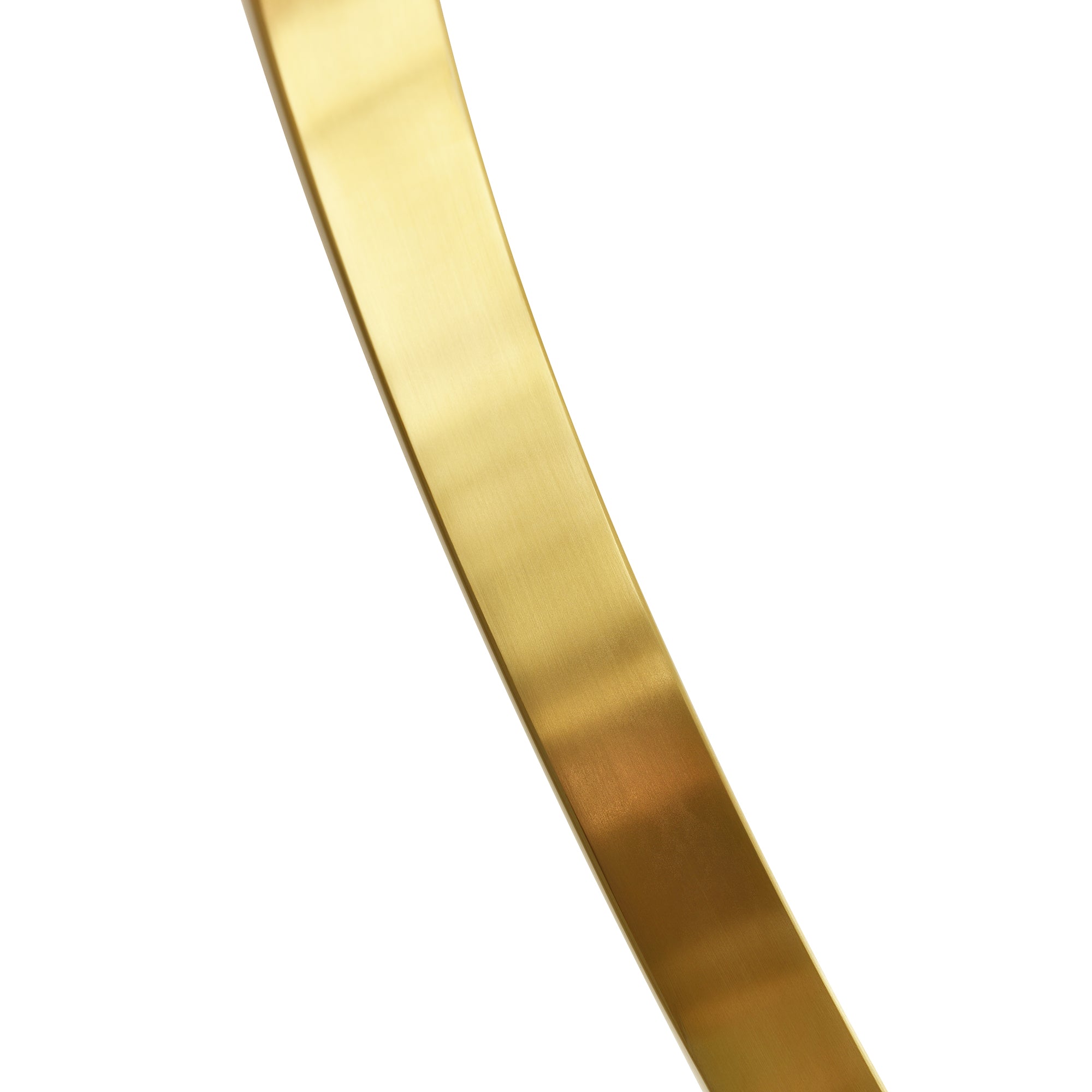 Curva Integrated LED 22in Brass Chandelier with Handcrafted Glass