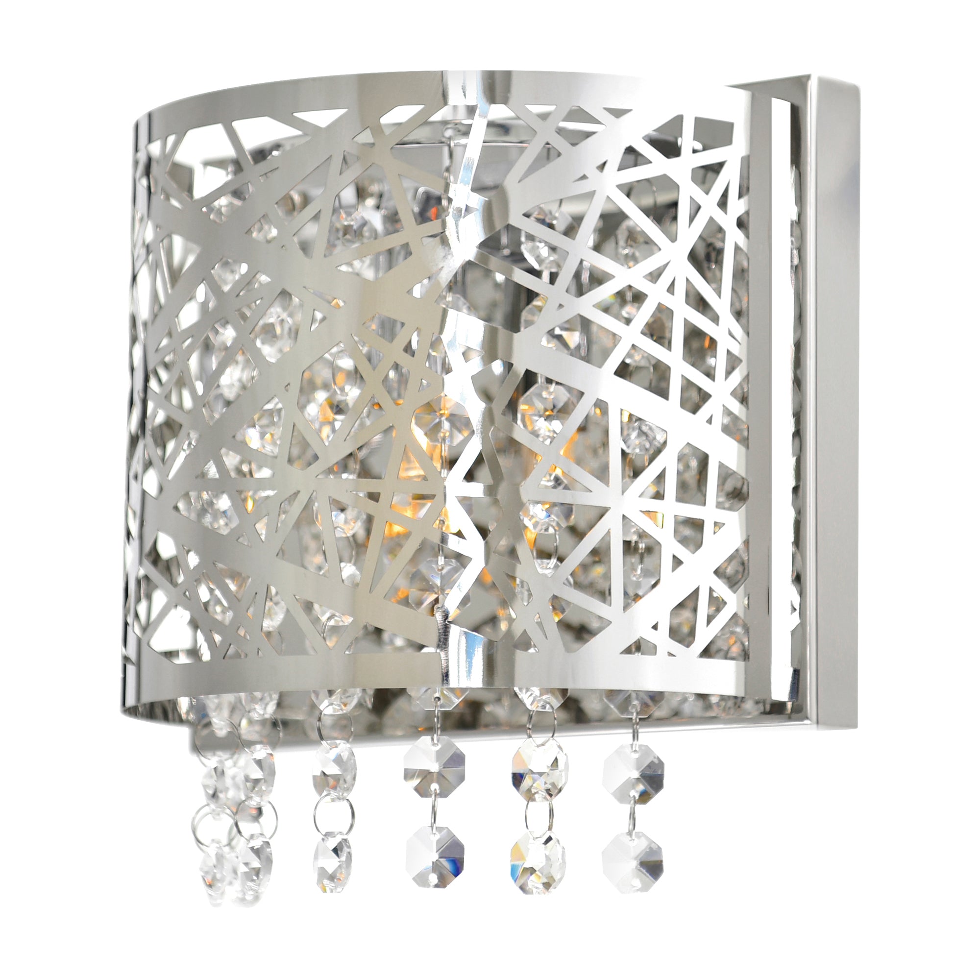 Eternity 1 Light 7in Chrome Bathroom Sconce