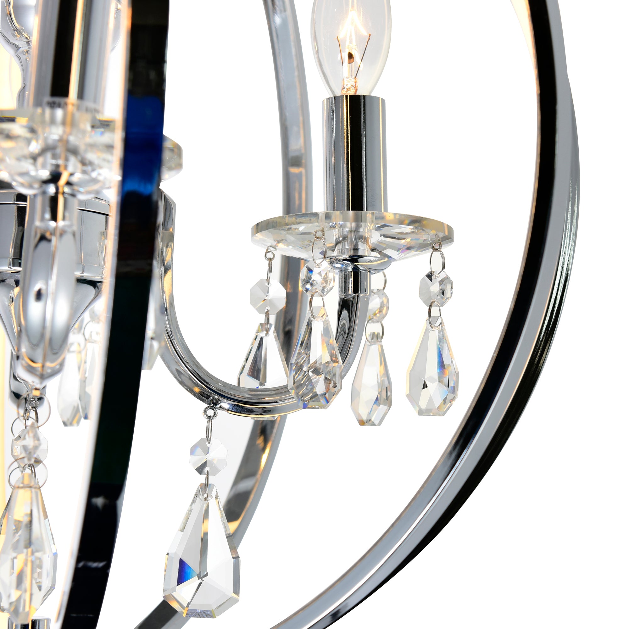 Abia 4 Light Chrome Chandelier