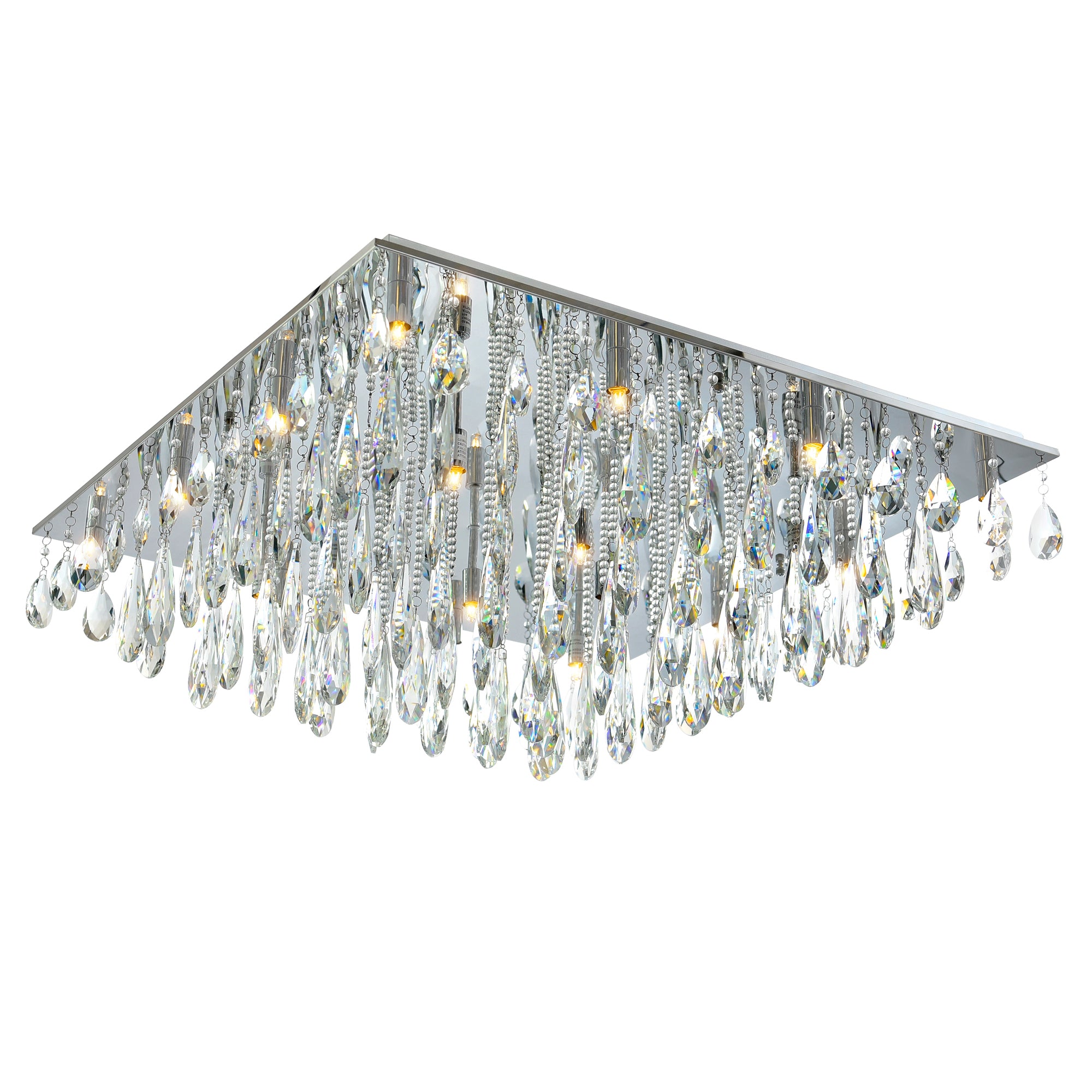 Bianca 20 Light Flush Mount With Chrome Finish