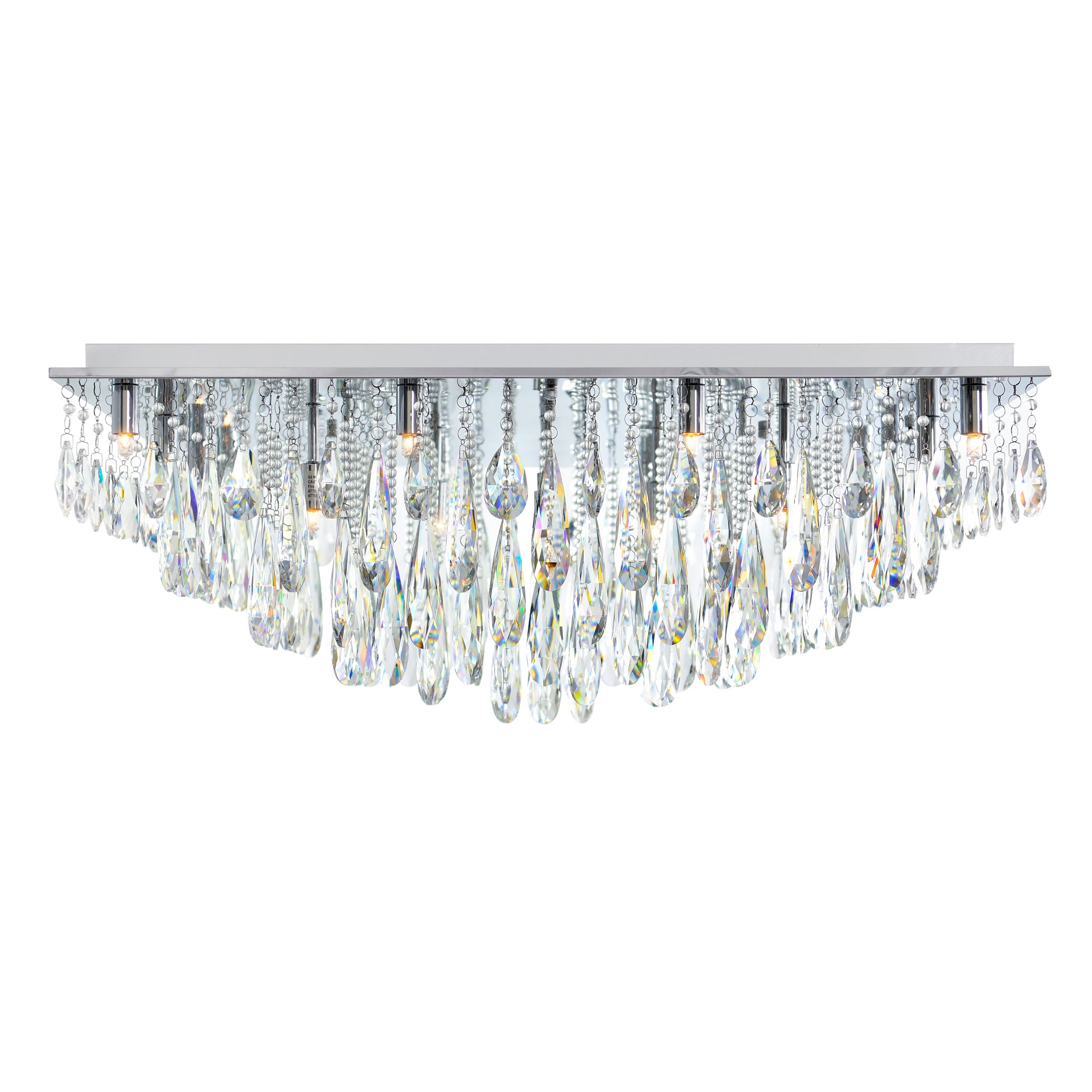 Bianca 20 Light Flush Mount With Chrome Finish