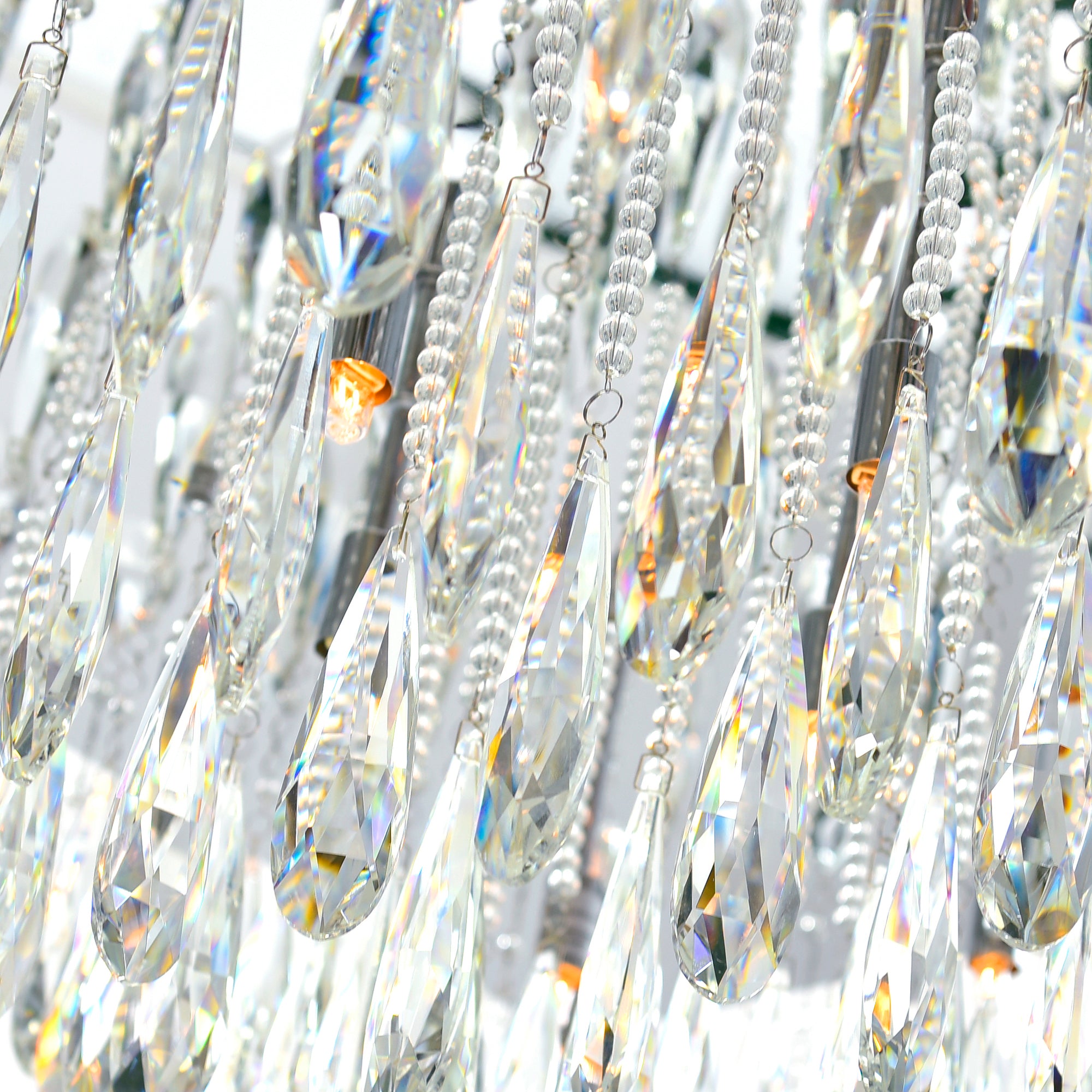 Bianca 20 Light Flush Mount With Chrome Finish