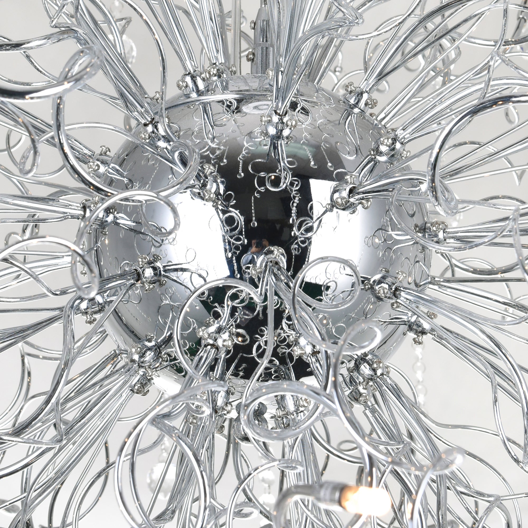 Cherry Blossom 48 Light Chandelier With Chrome Finish