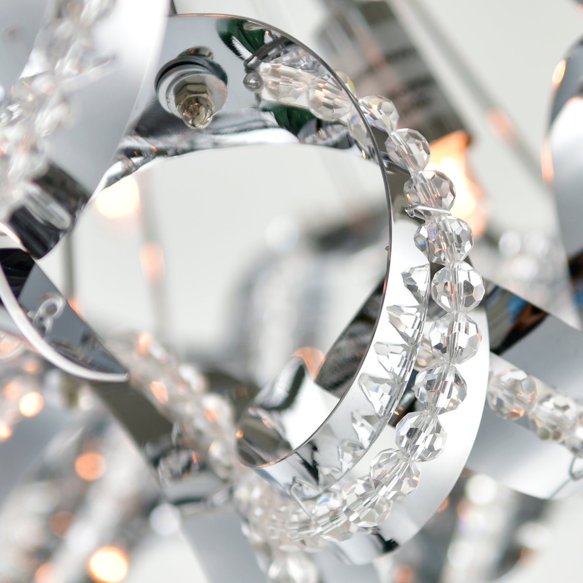 Swivel 13 Light 22in Chrome Flush Mount