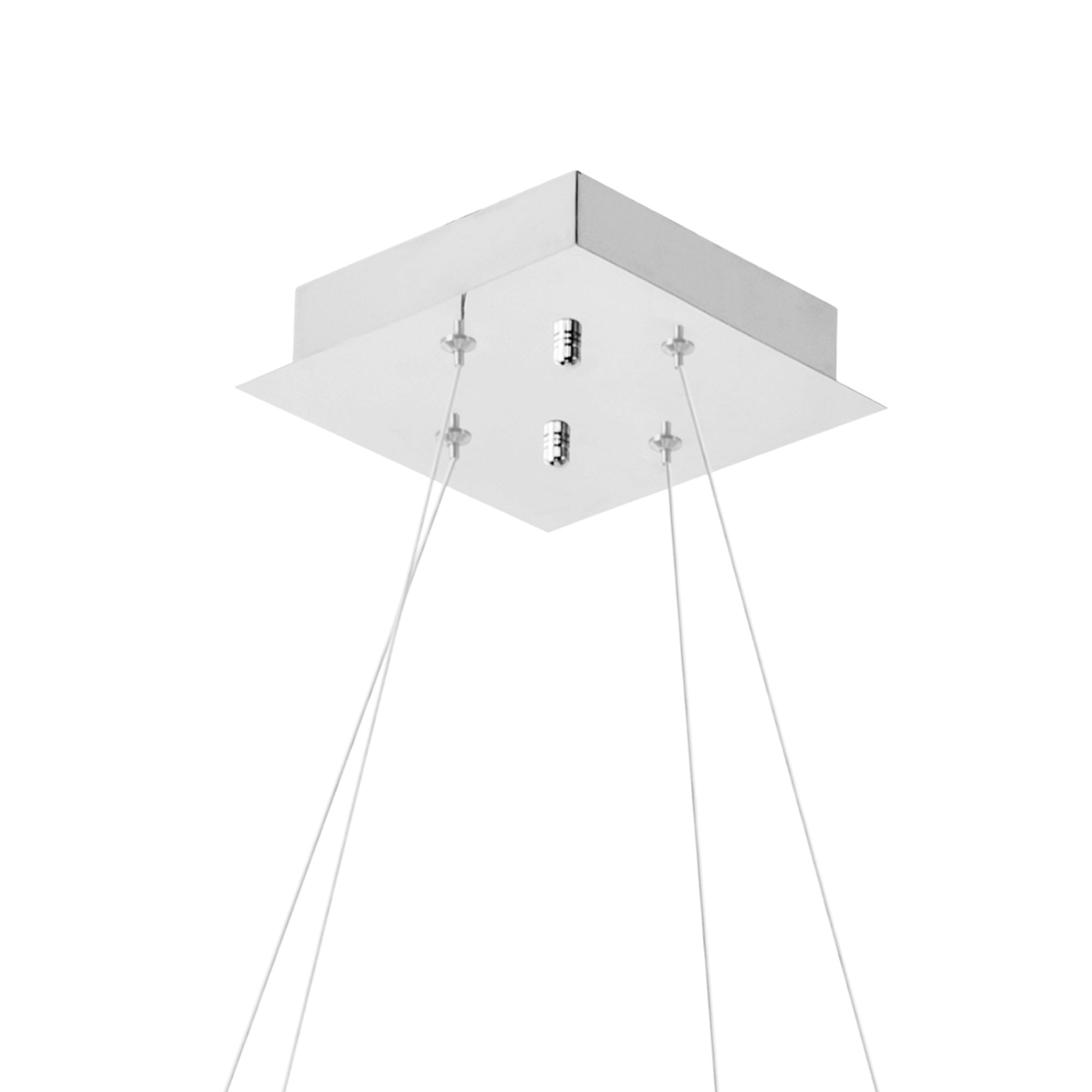 Ring LED Chandelier With Chrome Finish