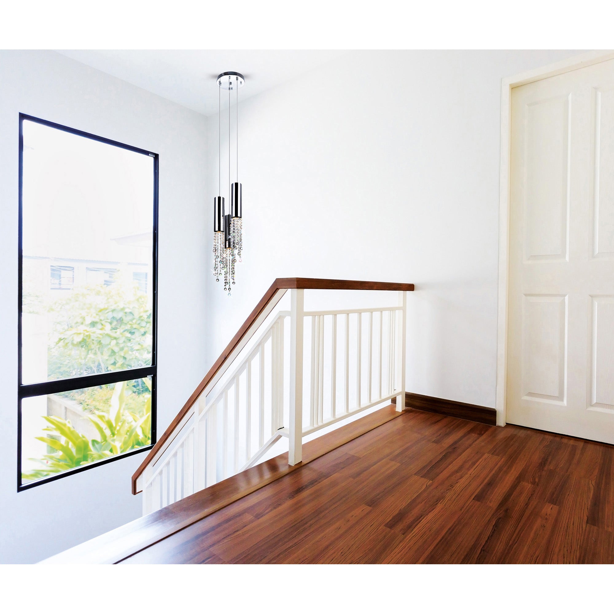 Extended 3 Light 10in Chrome Down Mini Pendant