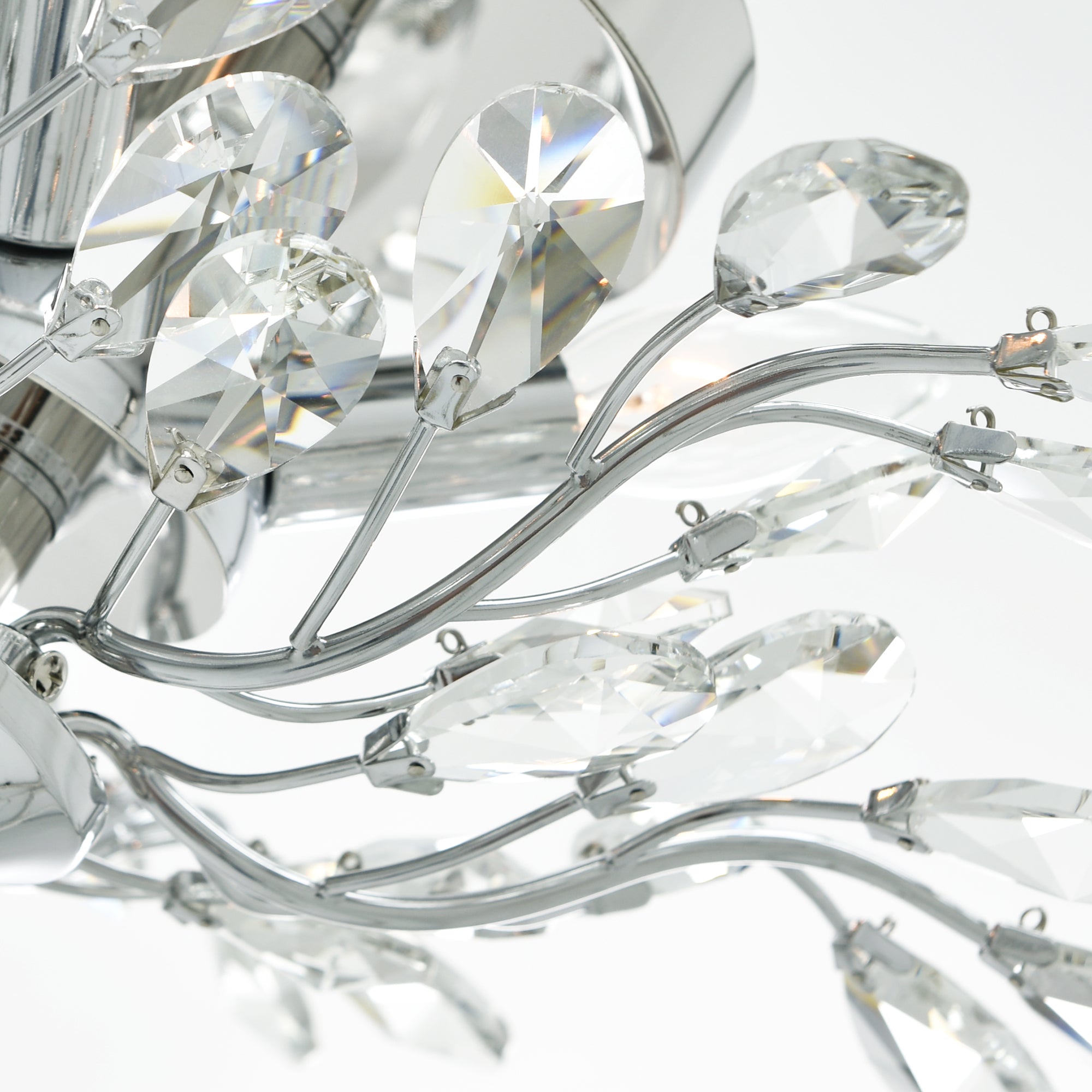 Ivy 3 Light 16in Chrome Drum Shade Flush Mount