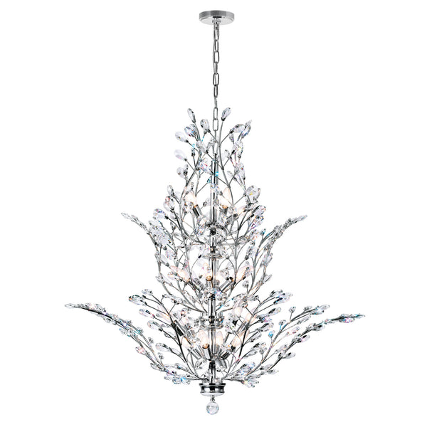 Ivy 18 Light 40in Chrome Chandelier