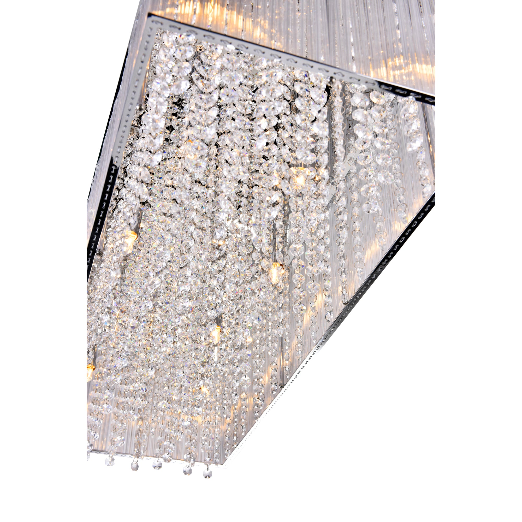 Spring Morning 10 Light Drum Shade Chandelier With Chrome Finish