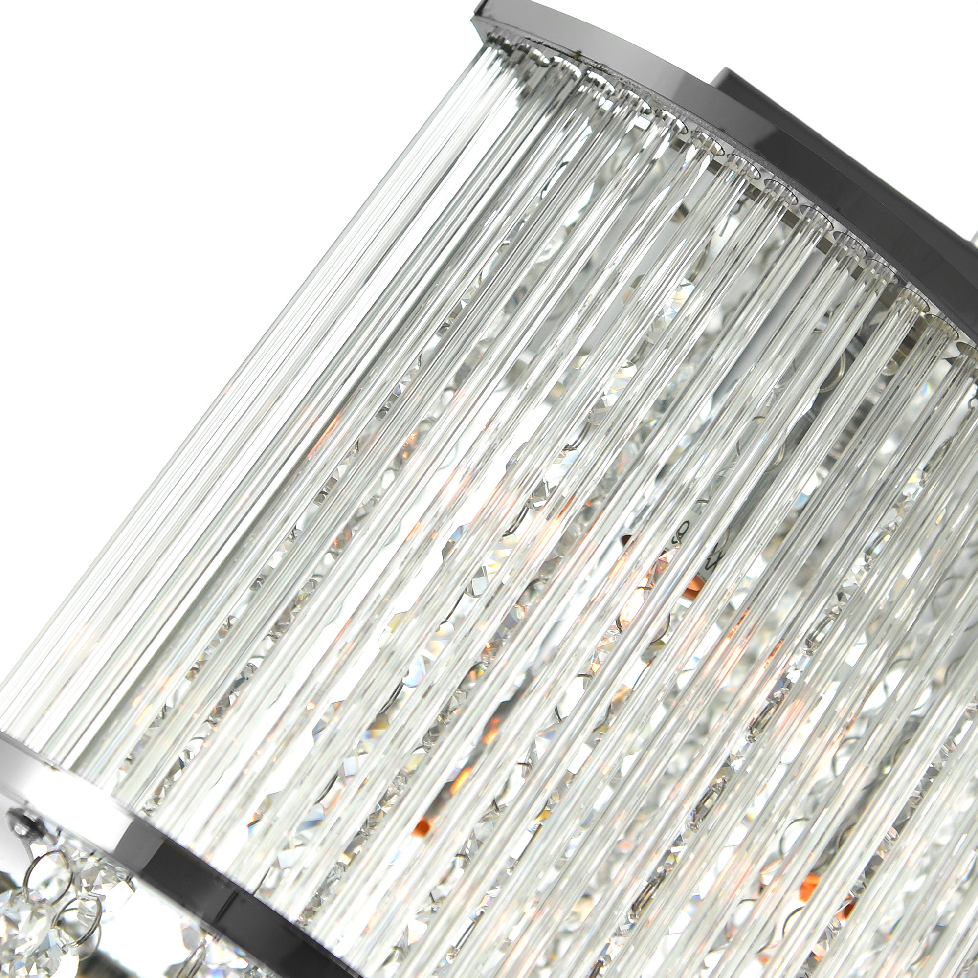 Elsa 3 Light 10in Chrome Drum Shade Mini Pendant