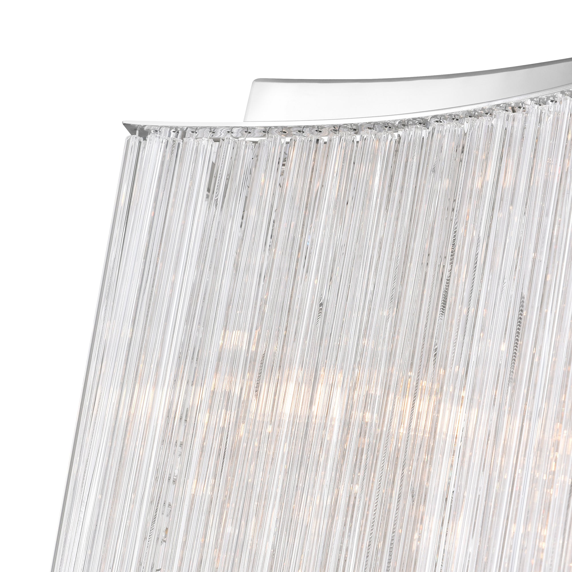 Elsa 10 Light 20in Chrome Drum Shade Chandelier